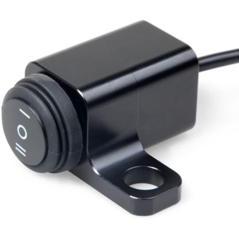Interrupteur de guidon étanche CNC marche/arrêt/marche pour moto, compatible avec phare, feux de croisement et antibrouillard, fixation par vis M10, 12 V 15 A