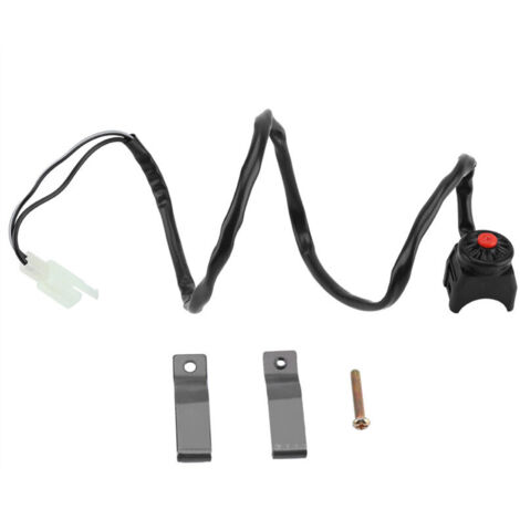Interrupteur de klaxon de guidon de moto robuste et durable arrêt de 80 cm pour la plupart des types de motos barres de 22 mm (7/8)