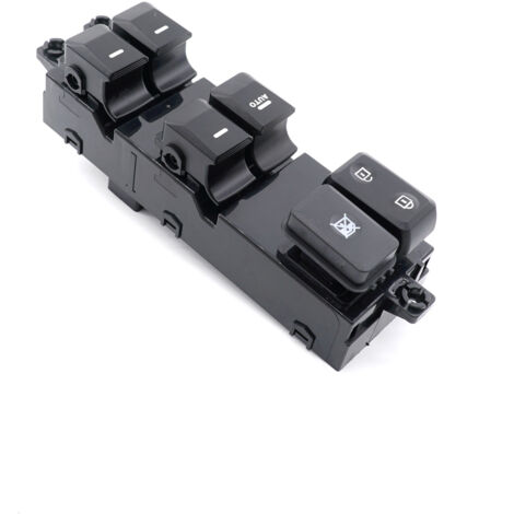 Interrupteur de lève-vitre 93570-1Y200, compatible avec les modèles Hyundai et Kia Picanto 2011-2016, commande le fonctionnement des vitres électriques, interrupteur principal côté conducteur.