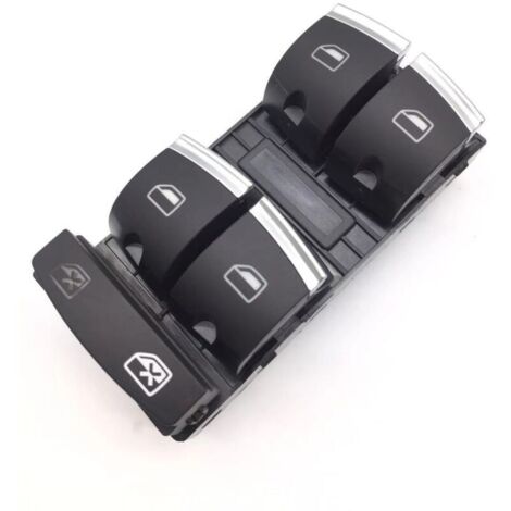 Interrupteur de lève-vitre électrique Audi A3 A6 Q7 Compatible avec les modèles A3 (2003), A6 (2004) et Q7 (2006) - Interrupteur principal côté conducteur Pièce d'origine de remplacement direct
