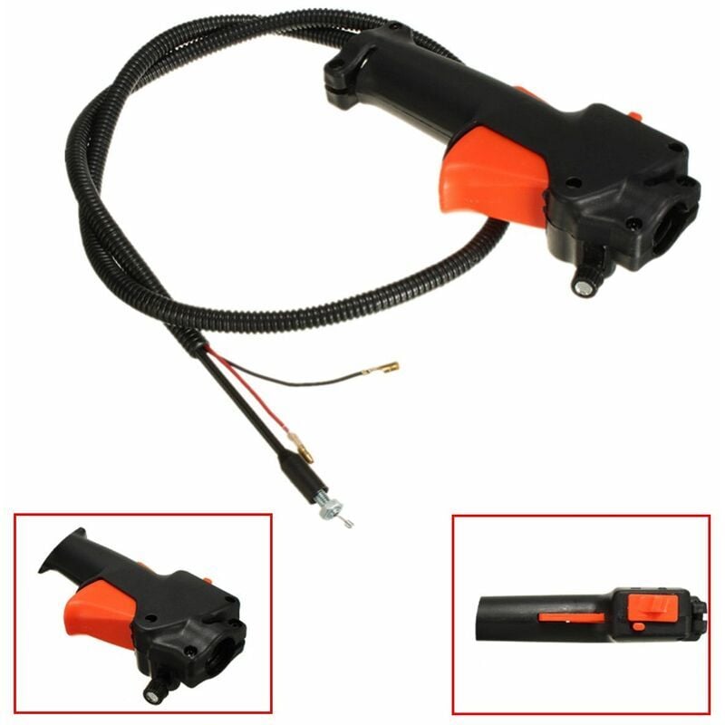 Fei Yu - Interrupteur de poignée de commande de débroussailleuse pour débroussailleuse, câble de déclenchement d'accélérateur,