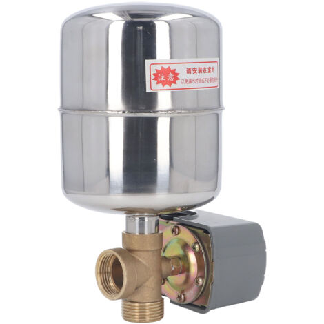 Interrupteur de Pompe à Eau Automatique avec Réservoir à Diaphragme en Acier Inoxydable et Clapet Anti-Retour