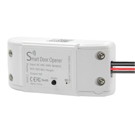 Interrupteur de porte de garage Wi-Fi, contrôleur de porte de portail intelligent, télécommande Smart Life compatible avec Siri, CarPlay et Alexa Home, prise européenne.