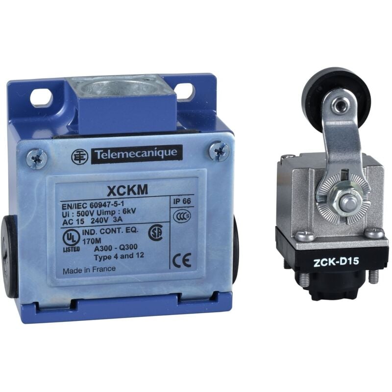 Schneider Electric - Télémécanique - Interrupteur de position xckm levier à galet 1 o plus 1 f - XCKM115