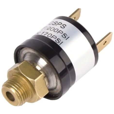 Interrupteur de pression 12 V pour compresseur d’air – Régulateur pneumatique 170-200 psi, filetage 1/8″ NPT, robuste et fiable