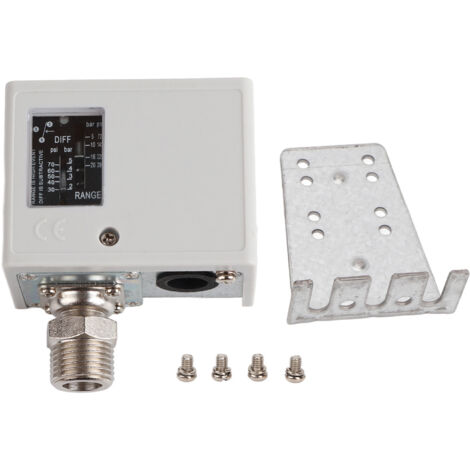 Interrupteur de pression 20KG en cuivre IP40 pour chaudière, sèche-linge et refroidisseur d'eau, connexion 1/4 pouce AC125V-250V