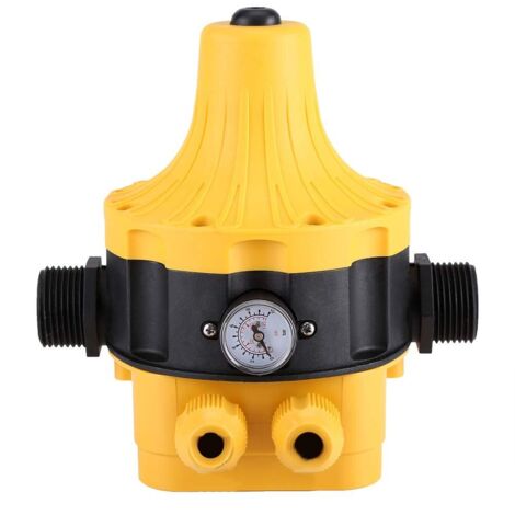 Interrupteur de Pression Automatique, Pressostat Automatique de Pompe à Eau, Contrôleur électrique avec Jauge