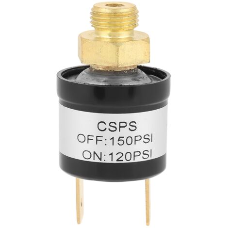 Interrupteur de pression pour compresseur 120-150 PSI, raccord 1/8" NPT