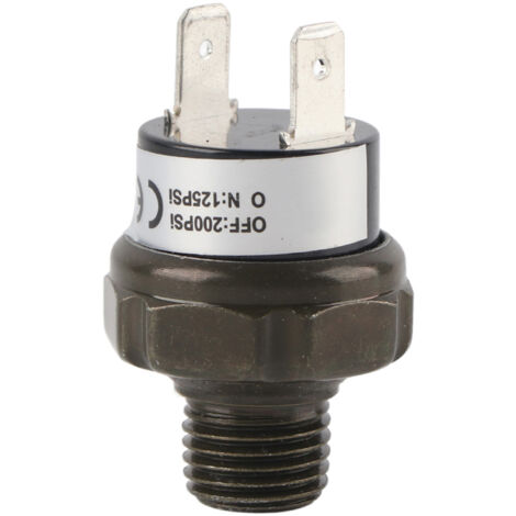 Interrupteur de pression pour compresseur d'air 12V voiture (8.6-13.8 bar)