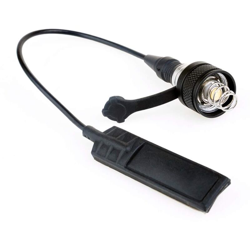 Interrupteur de pression pour lampe de poche tactique Airsoft UE07 pour M300 M600 Scout Light Noir