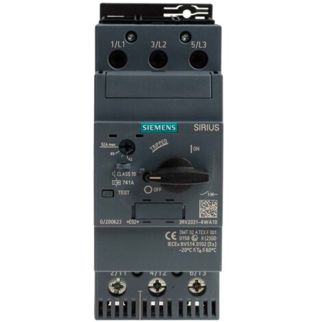 Interrupteur de protection moteur Siemens S2 42-52A 65KA 3RV20314WA10
