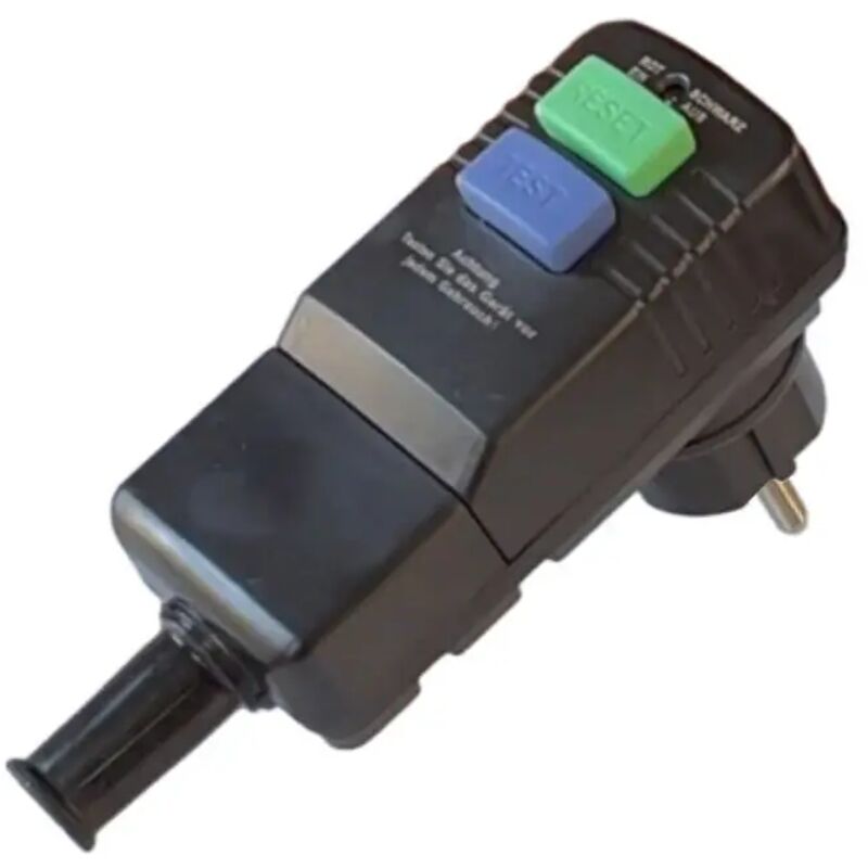 Shining House - Interrupteur de Protection Personnelle 230 v - Noir IP54, Résistant et Sécurisé