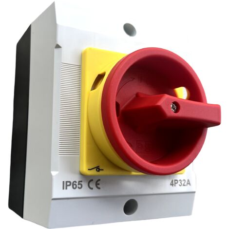 Interrupteur de proximité 16A à 32A – 2/3/4 pôles – IP65 Étanche – Intérieur/Extérieur – MegaHertz MG404