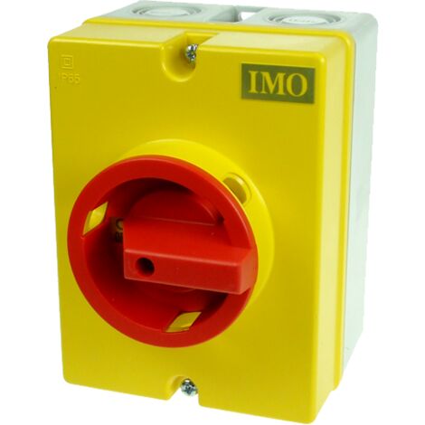 IMO Interrupteur de proximité triphasé 3P 40A avec boitier étanche IP66 - Sectionneur cadenassable