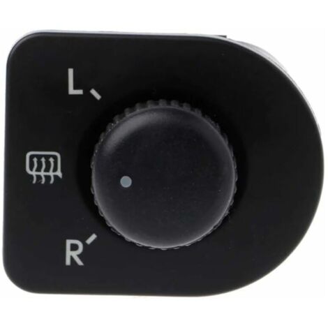 Interrupteur de rétroviseur latéral Interrupteur à bouton poussoir pour rétroviseurs latéraux Bouton de réglage Interrupteur de commande rétroviseur 1J1959565F Compatible avec Passat B5 Jetta-LIAIKI