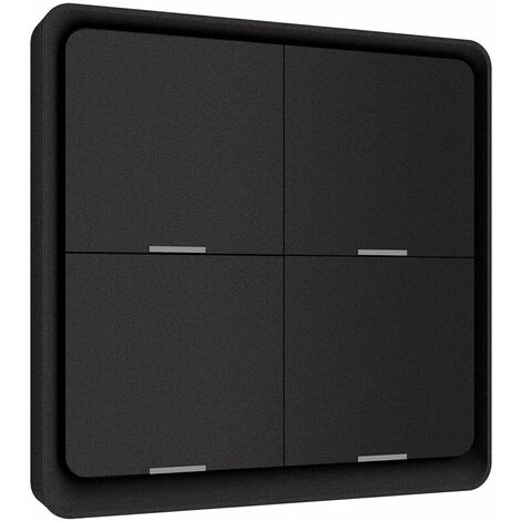 Interrupteur de scène sans fil bouton poussoir interrupteur intelligent panneau mural alimenté par batterie Tuya/Smart Life APP télécommande pour appareils domestiques intelligents (hub ZigBee requis)