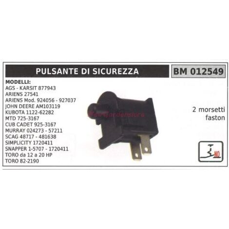 Interrupteur de sécurité ariens modèles AGS-KARSIT 877943 ariens 27541 012549