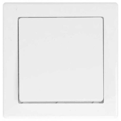 Interrupteur de sonnette 250 V 10 A IP20 encastré Blanc