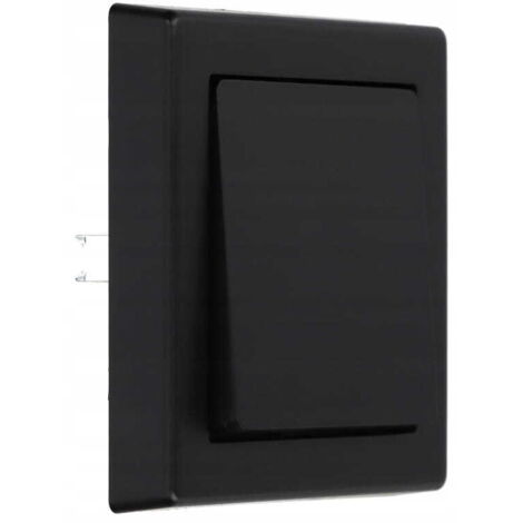 Interrupteur de sonnette 250V 10A IP20 encastré Noir mat