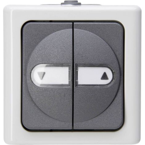 Interrupteur de store BLUE ELECTRIC® gris