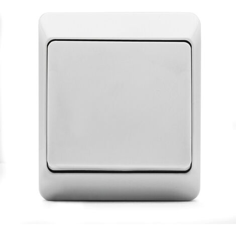 INTERRUPTEUR DE SURFACE BLANC ÉTANCHE IP54 - 10 A