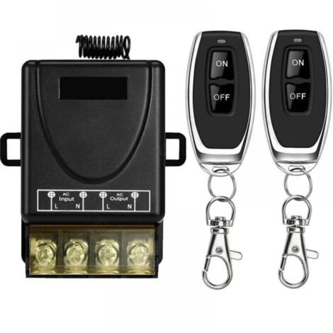 Interrupteur de télécommande Haute Puissance sans Fil 433Mhz, télécommande RF AC 220V/240V/110V 30A pour lumière, Pompe à Eau, appareils ménagers, Irrigation agricole