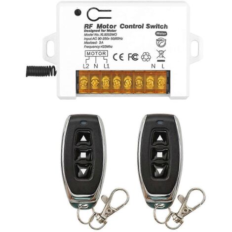 Interrupteur de télécommande sans fil pour volet roulant, relais 3 A, 90-250 V CA