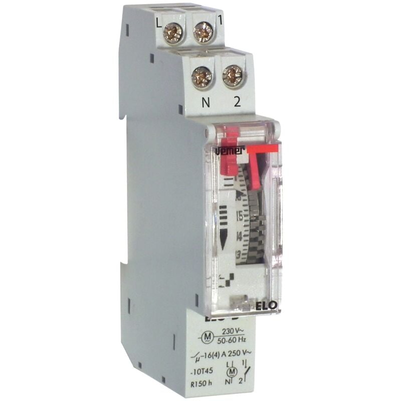 Interrupteur horaire électromécanique à chevaliers Vemer VP877500 Elo-D