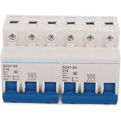 Interrupteur de Transfert Manuel 3P+3P 6000A AC400V avec Disjoncteur à Double Alimentation et Rail DIN