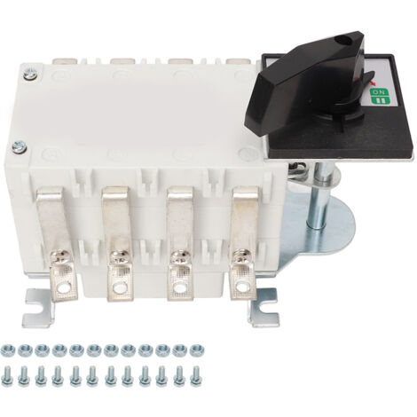 Interrupteur de Transfert Manuel Double Alimentation 32A 400V AC, IP65, pour Changement de Source Électrique
