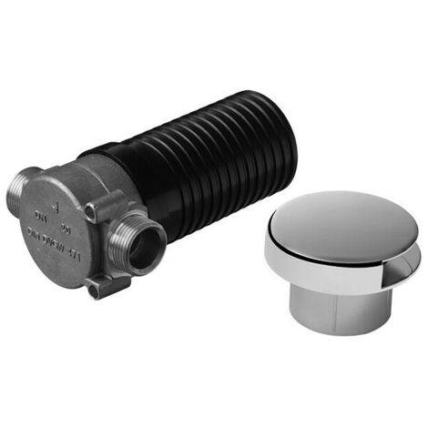 Interrupteur de tuyau dissimulé design A2 chrome, 3/4 pouce DURAVIT