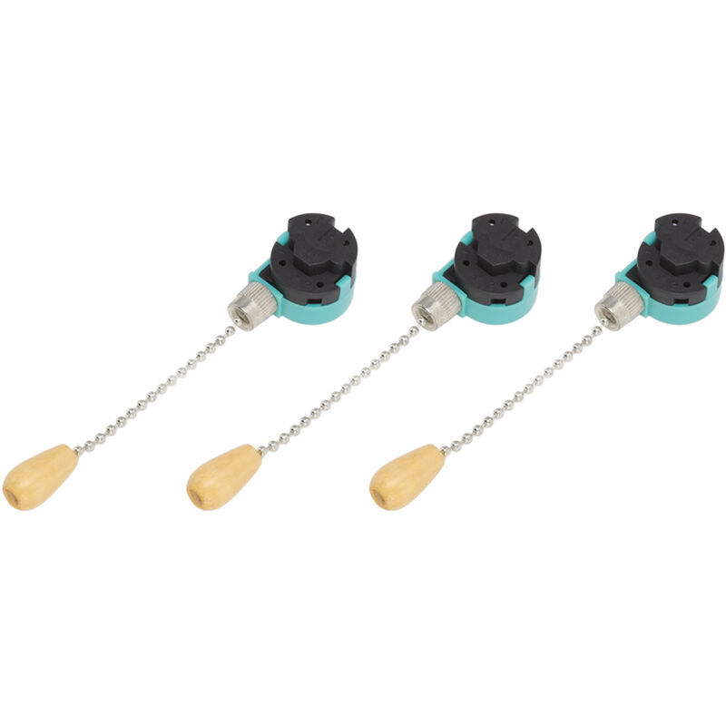 Interrupteur de Ventilateur de Plafond, 3 Vitesses, 4 Fils, Commande par Chaîne, Zing Ear ZE 268S6, Interrupteur de Remplacement avec 4 Fils pour