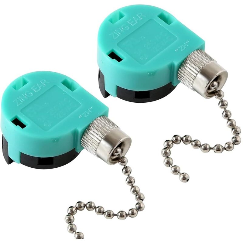 Interrupteur de ventilateur de plafond à 3 vitesses, lot de 2, interrupteur à tirette pour ventilateur de plafond, interrupteur à tirette à 4 fils, Interrupteur de ventilateur de plafond à 3 vitesses, lot de 2, interrupteur à tirette pour ventilateur de plafond, interrupteur à tirette à 4 fils,