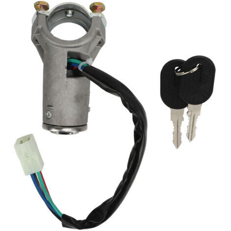 Interrupteur de verrouillage d'allumage 4479518 Interrupteur de barillet d'allumage de verrouillage de direction avec remplacement de 2 clés pour Fiat Panda Mk1 126 127 128 132