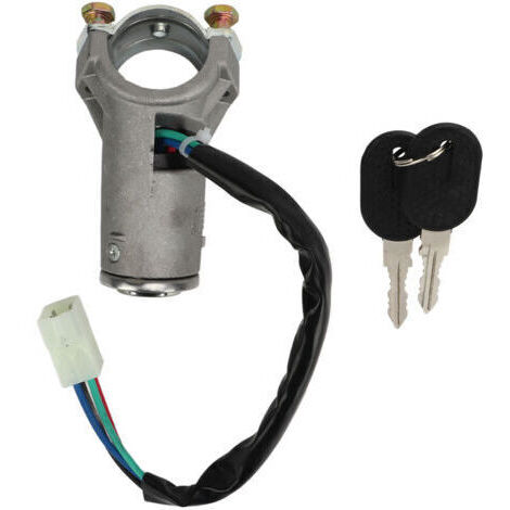 Interrupteur de verrouillage d'allumage 4479518 Interrupteur de barillet d'allumage de verrouillage de direction avec remplacement de 2 clés pour Fiat Panda Mk1 126 127 128 132