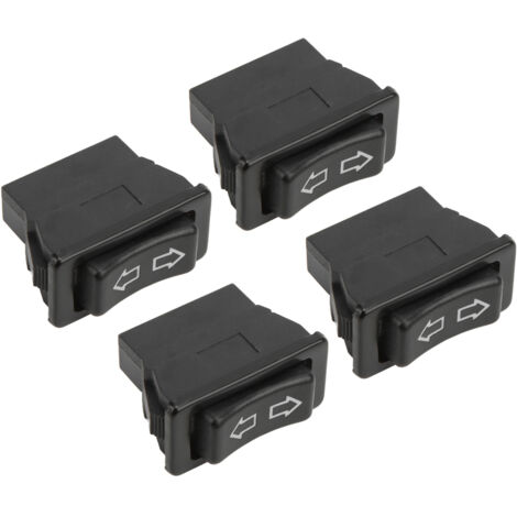 Interrupteur de Vitre Électrique Universel 5 Broches 12V/24V avec Voyant Vert - Lot de 4 Pièces