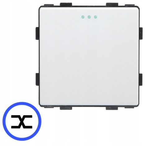 Interrupteur d'éclairage en forme de croix, à insert mécanique, blanc  RTX SH