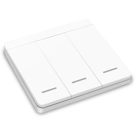 Interrupteur d'éclairage sans fil, 86 interrupteur de sécurité RF pour panneau mural, installation facile sans câblage