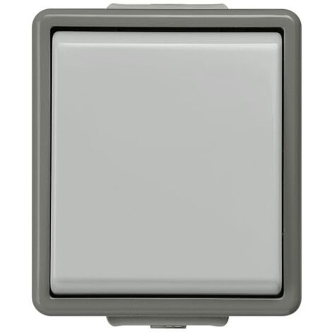 Interrupteur d'éclairage série Delta IP44 Gris ( Prix pour 1 )