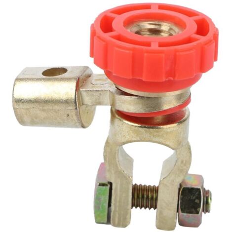 Interrupteur Déconnexion Batterie Rouge Coupe Circuit Étanche Isolateur Coupure Rapide pour Voiture Bateau Camion