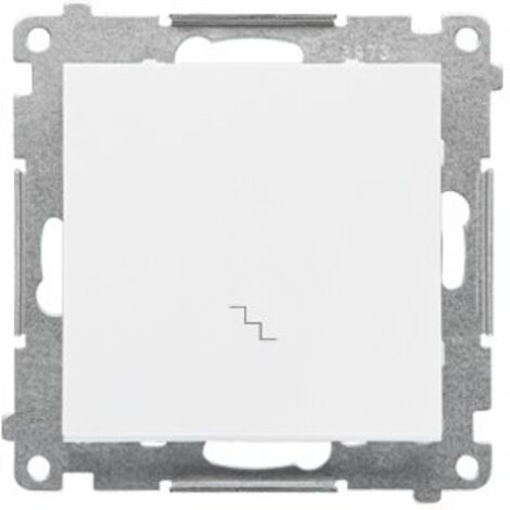 Interrupteur d'escalier (module) 10 AX, 250 V, connecteurs rapides : Blanc mat, SIMON55