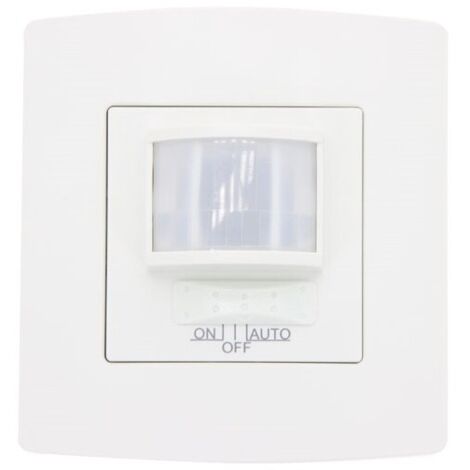 INTERRUPTEUR DETECTEUR DE MOUVEMENT 500W ENCASTRABLE BLANC
