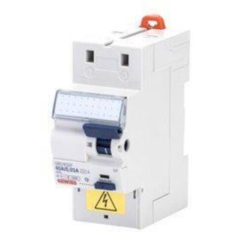 INTERRUPTEUR DIFFERENTIEL 2 POLES 40A TYPE A 30MA 2 MODULES GEWISS GWD4032