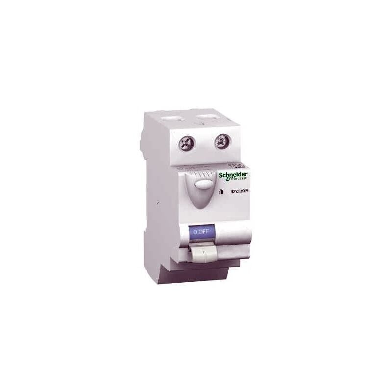 Interrupteur différentiel 25A 2P 30mA Type ac embrochable (non peignable) IDClic xe schneider 16157