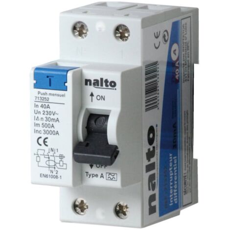 Interrupteur différentiel 25A - 30mA type AC NALTO