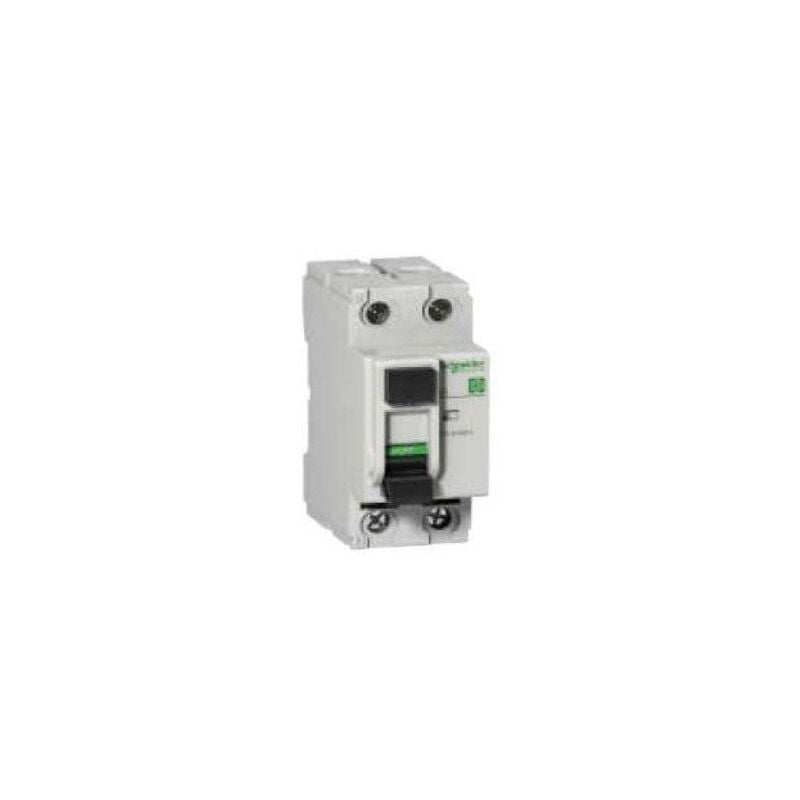 Interrupteur differentiel 25A 4P 30mA type a tri 380V bornes vis domae schneider 16697