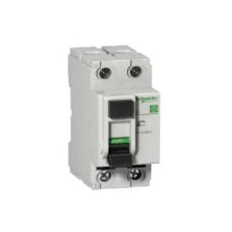 Interrupteur differentiel 25A 4P 30mA type A tri 380V bornes vis DOMAE SCHNEIDER 16697