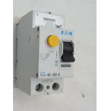 Interrupteur différentiel 40A 2P 30mA type A sans vis (109274) XPole clip EATON POWER QUALITY (MGE) PFGCM-40/2/003-A