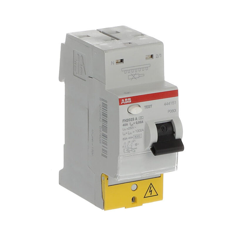 Interrupteur différentiel raccordement Rapide 40A 30mA Type a ABB