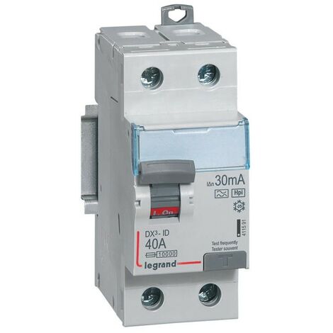 Inter Différentiel 40A Type Hpi -2P- 30Ma -230 V~-À Vis Départ Bas (411591)